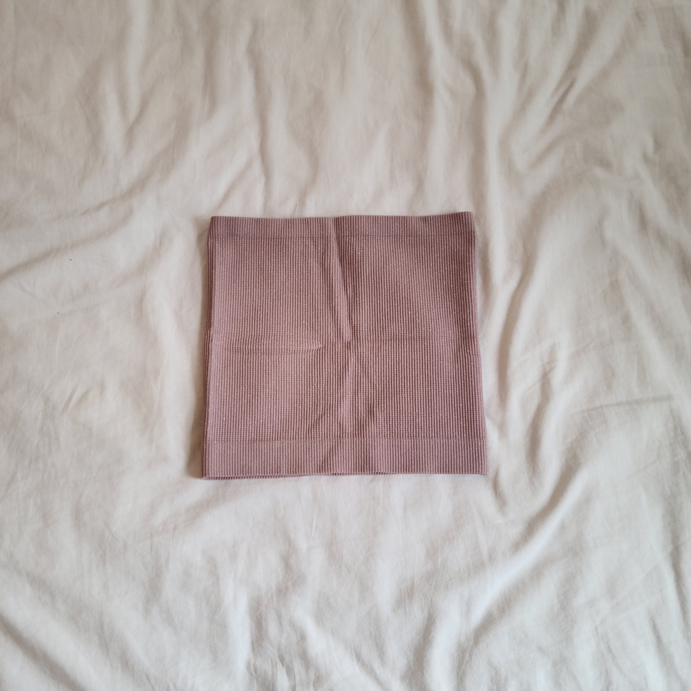 Urban Outfitters Dusty Mauve Ribbed Bandeau Crop Top
